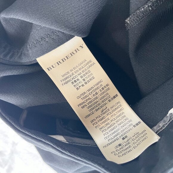 Burberry Black Leather Trim Skinny Fit Pants - Women's Size US 6 - Picture 5 of 9